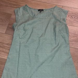 The Limited Green Polka Dot Top